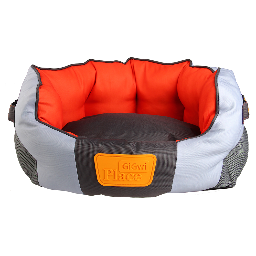 Soft Bed Orange & Light Grey