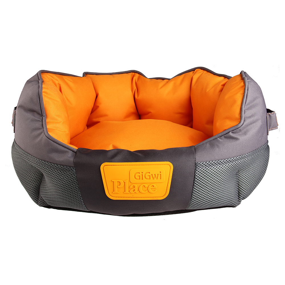 Soft Bed Orange & Grey