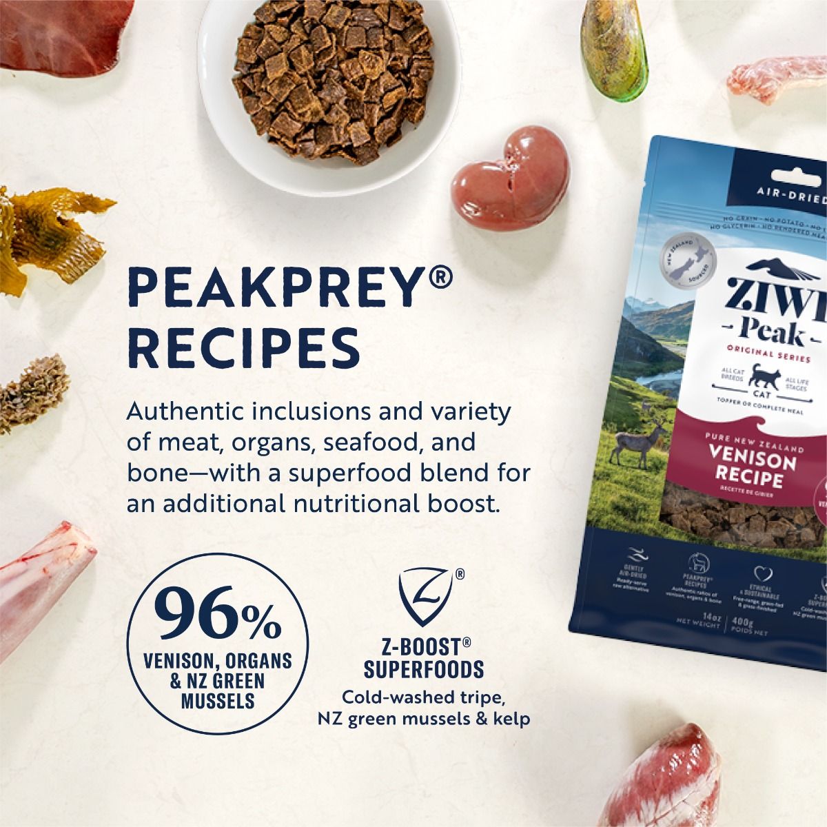 Ziwipeak Venison Air Dried Cat Food