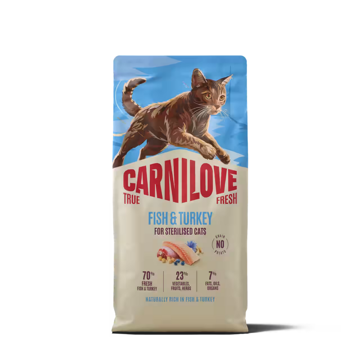 Carnilove True Fresh Fish & Turkey for Sterilised Adult All Breeds Dry Cat Food