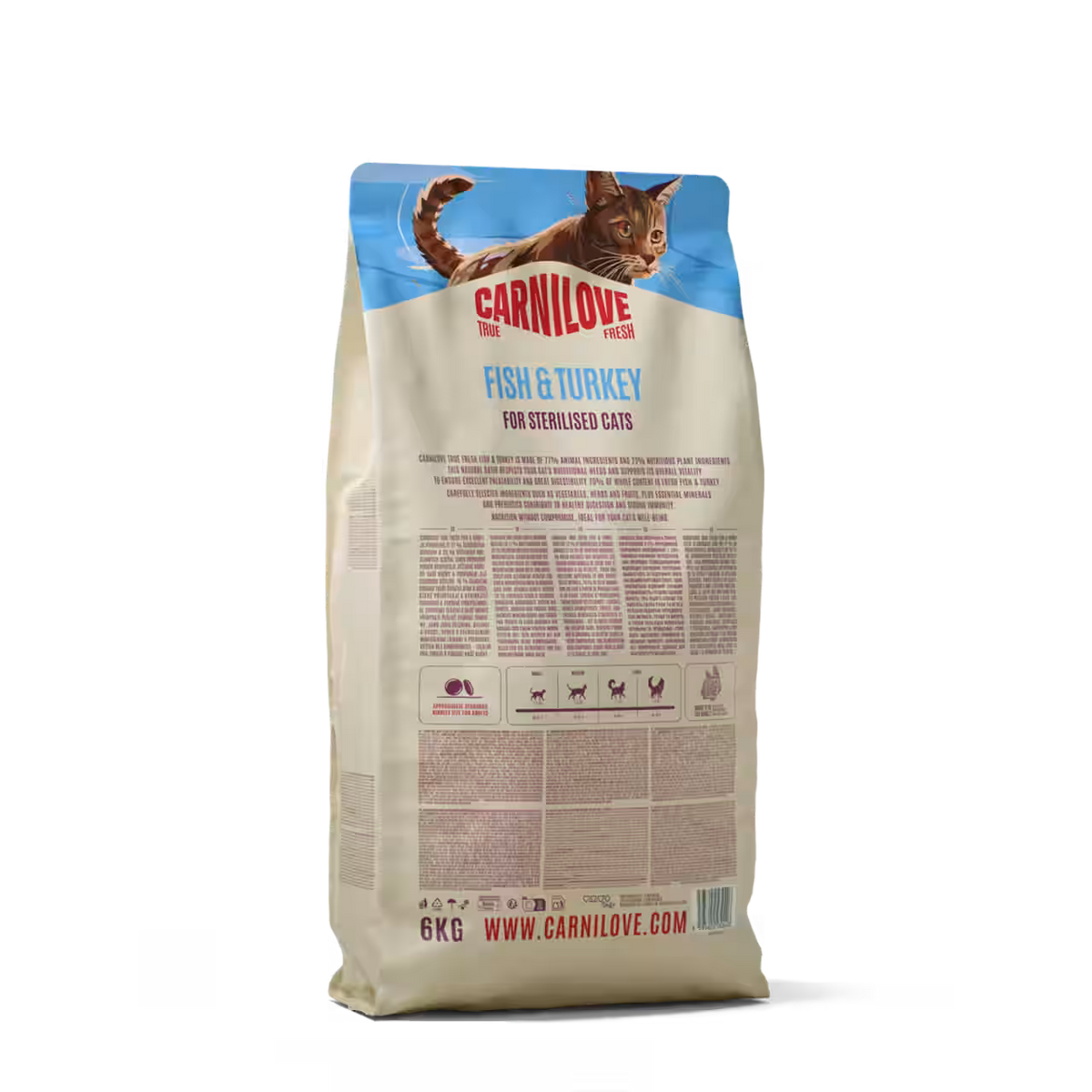 Carnilove True Fresh Fish & Turkey for Sterilised Adult All Breeds Dry Cat Food