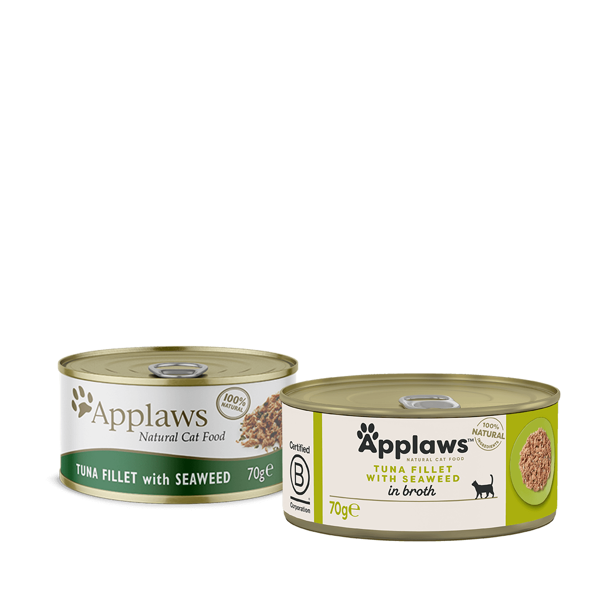Applaws Tuna Fillet with Seaweed in Broth Cat Wet Food (70g)