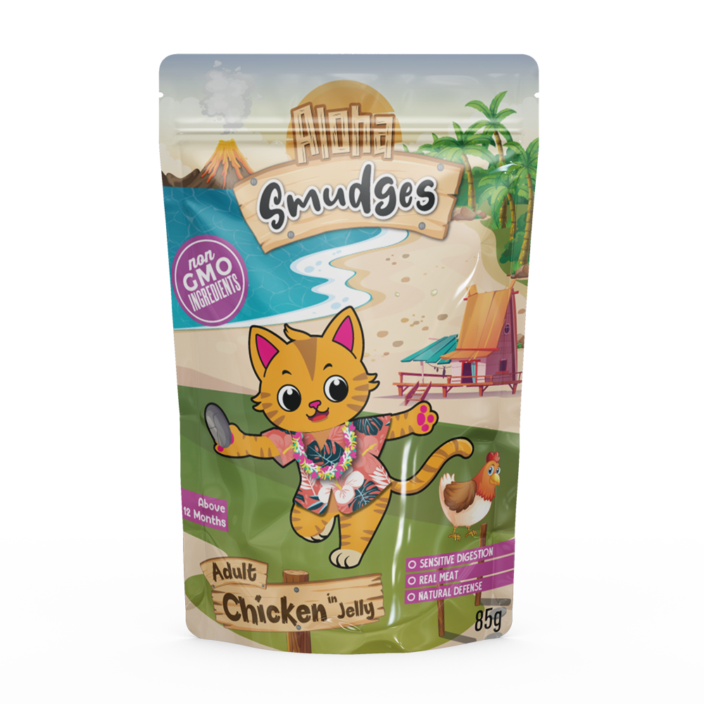 Aloha Smudges Chicken In Jelly for Adult Cat