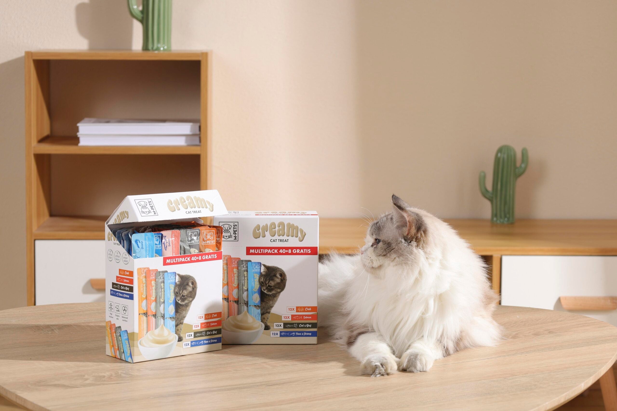 M-PETS Creamy Treats for Cats Multipack 40 + 8 Free Chicken