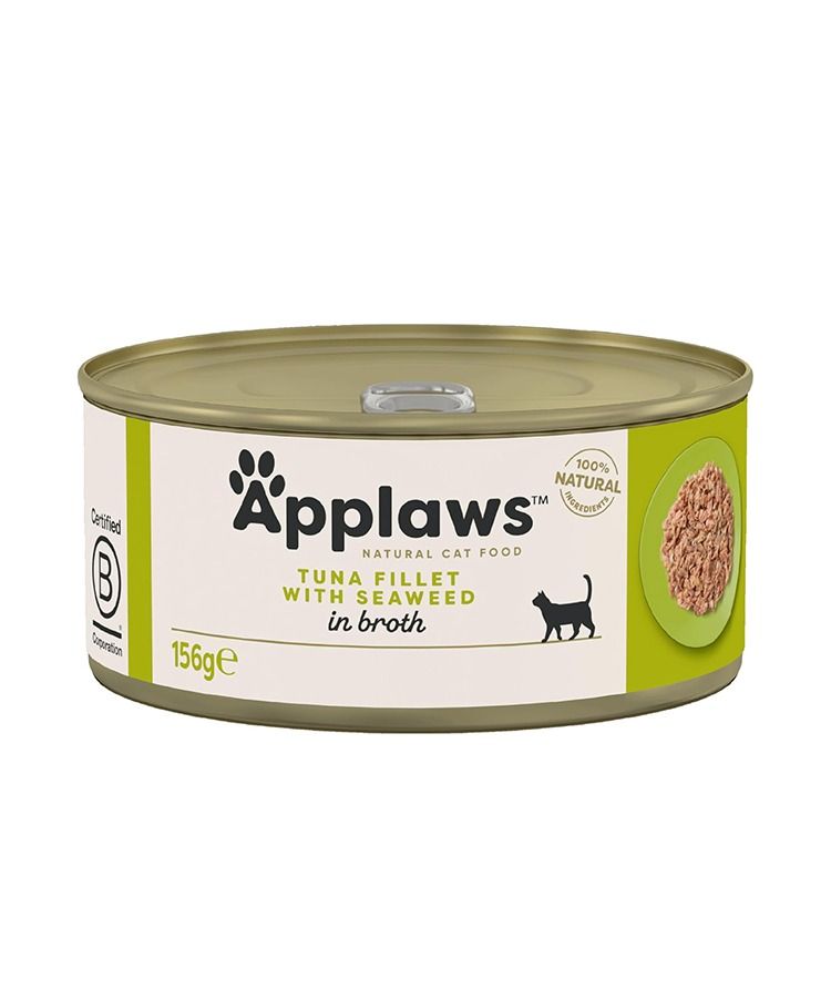 Applaws Tuna Fillet with Seaweed in Broth Cat Wet Food (156g)