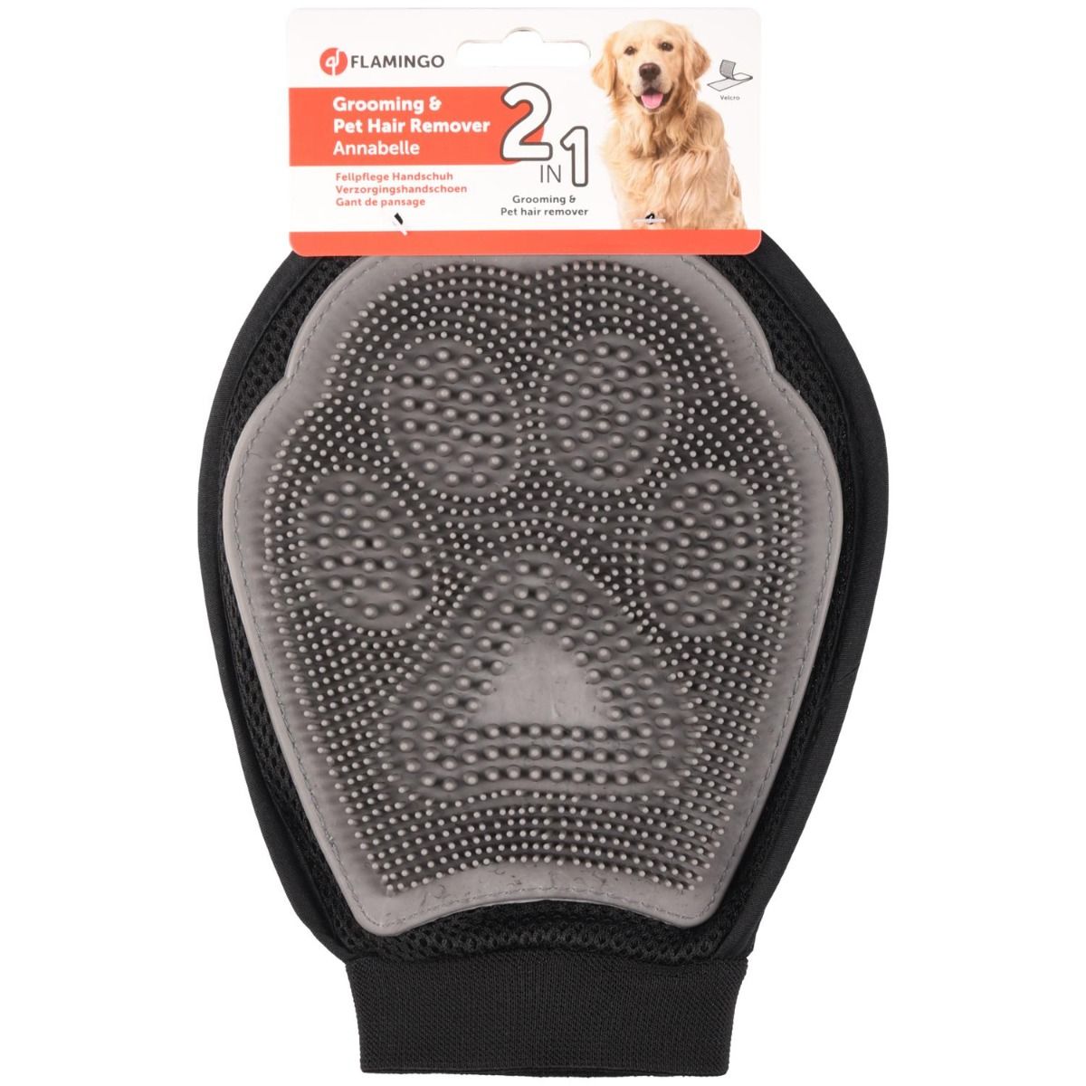 Flamingo Annabelle 2in1 Grooming & Clothing Glove Pet Hair Remover