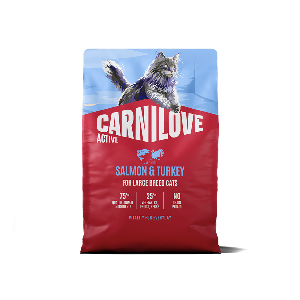 Carnilove Active Salmon & Turkey for Adult Large Breeds Dry Cat Food