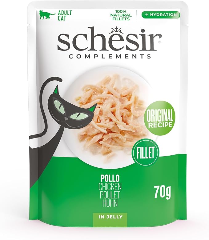 Schesir Complements Cat Wet Food in Jelly Pouch Chicken 70g