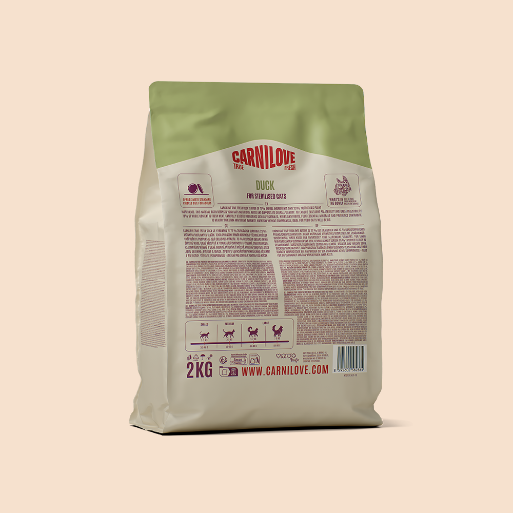 Carnilove True Fresh Duck for Sterilised Adult All Breeds Dry Cat Food