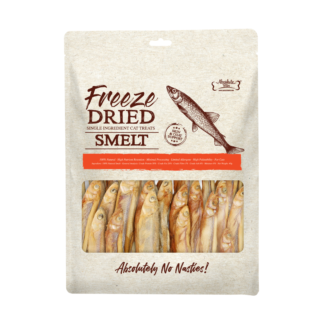Smelt 40g Absolute Bites Freeze Dried Cat Treats