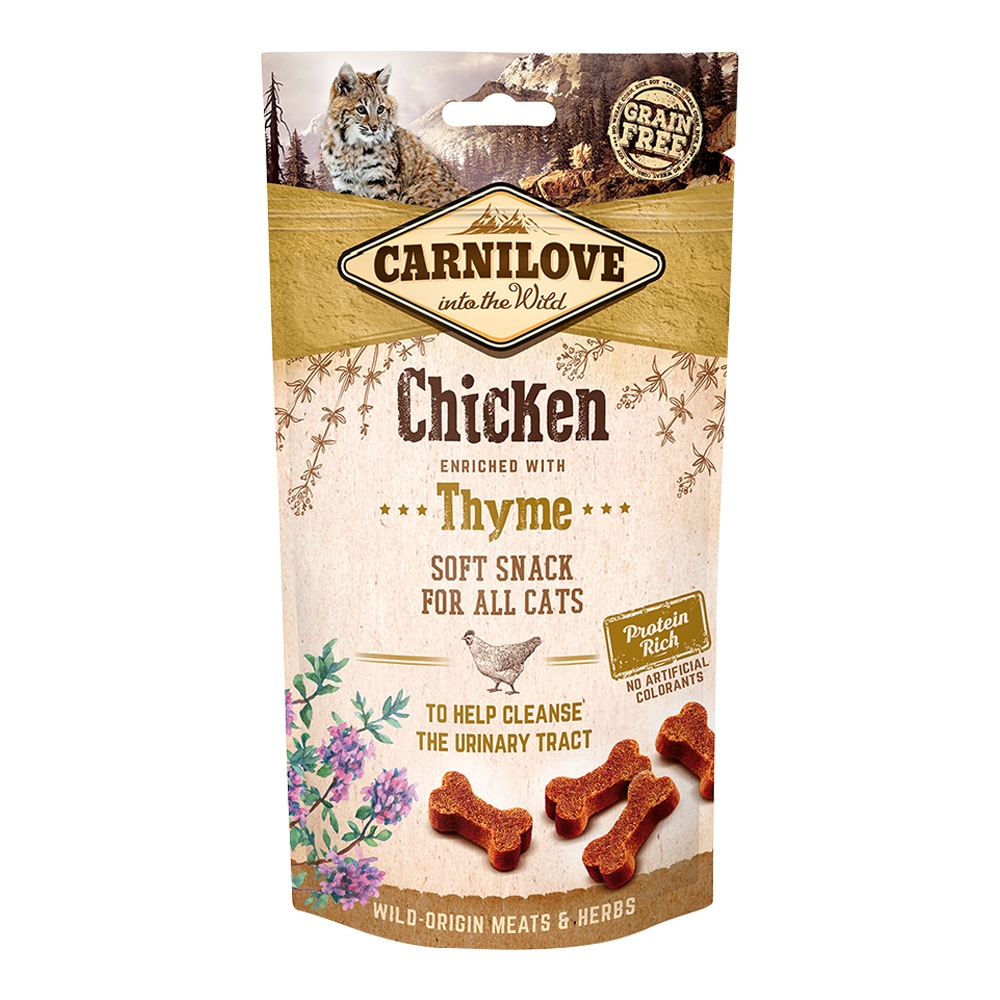 Chicken Enriched With Thyme Soft Snack For Cats 50g Expire date 16-07-2026