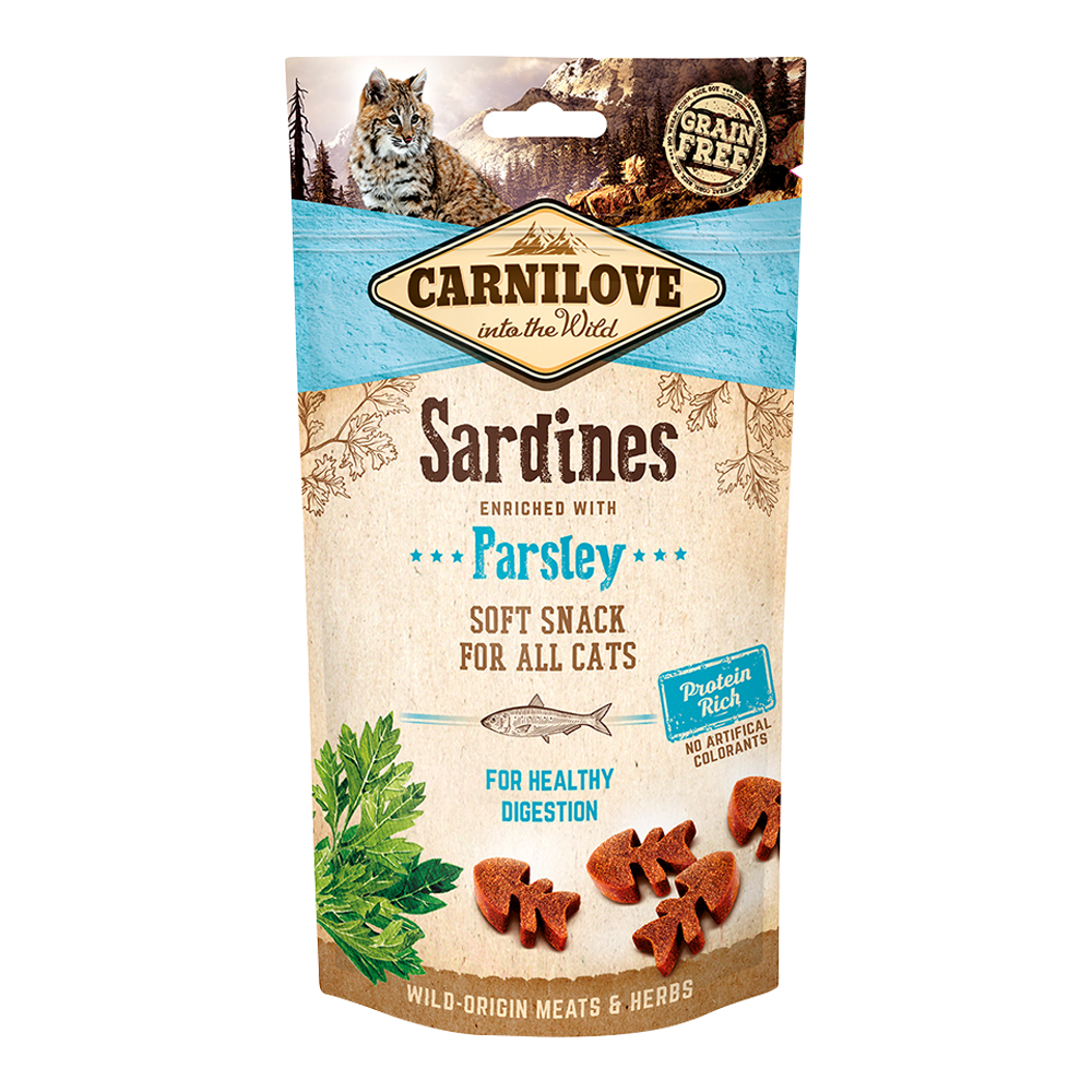 Sardine Enriched With Parsley Soft Snack For Cats 50g