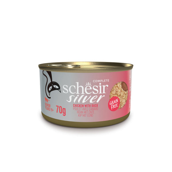 Silver Mousse & Fillets Senior Cat Wholefood Chicken With Duck Wet Food