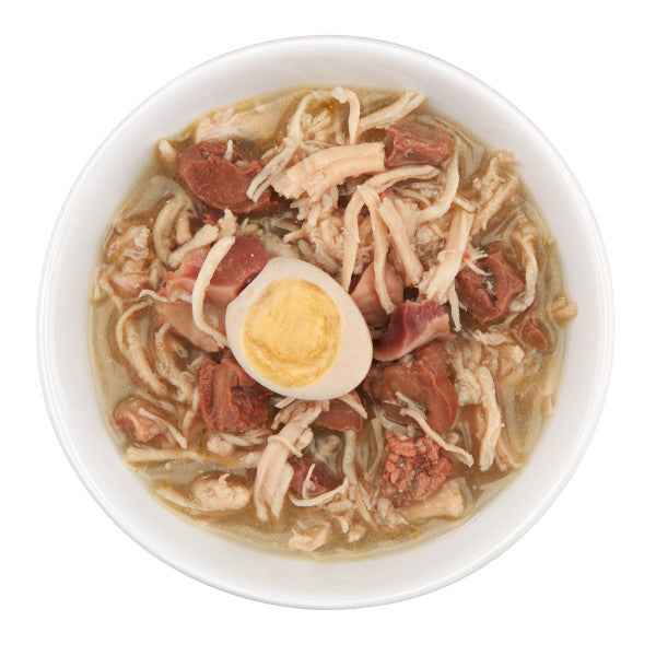 After Dark Chicken with Quail Egg in Broth
