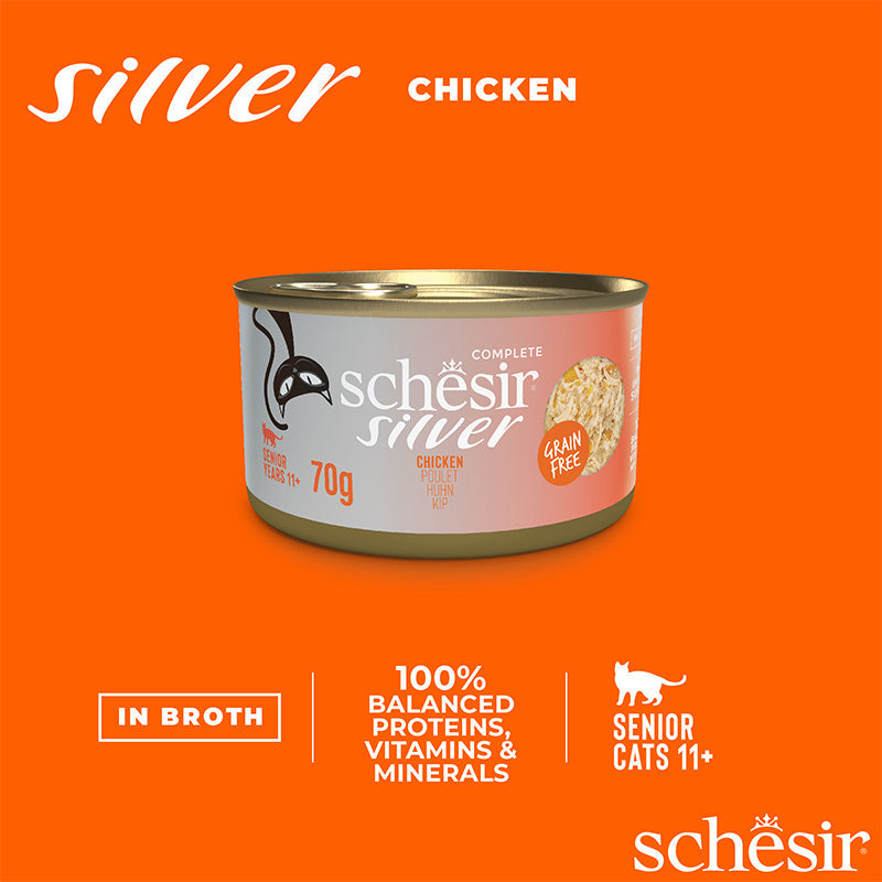 Silver Senior Cat Wholefood Chicken Wet Food Expire 26-07-2026