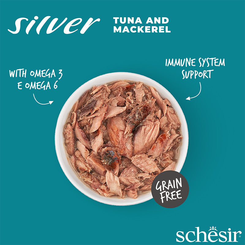 Silver Senior Cat Wholefood Tuna And Mackerel Wet Food