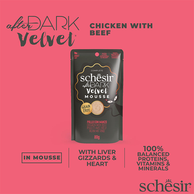 After Dark Velvet Mousse Chicken with Beef