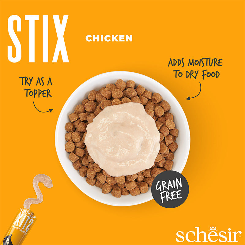 Schesir Stix Creamy Chicken Cat Treats 6x15g