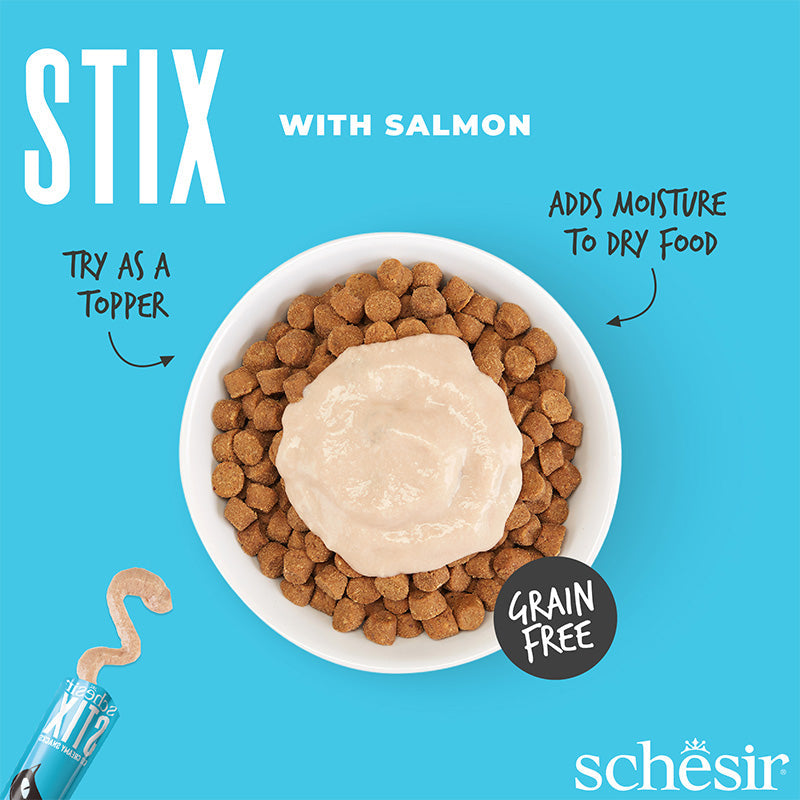 Schesir Stix Creamy Salmon Cat Treats 6x15g