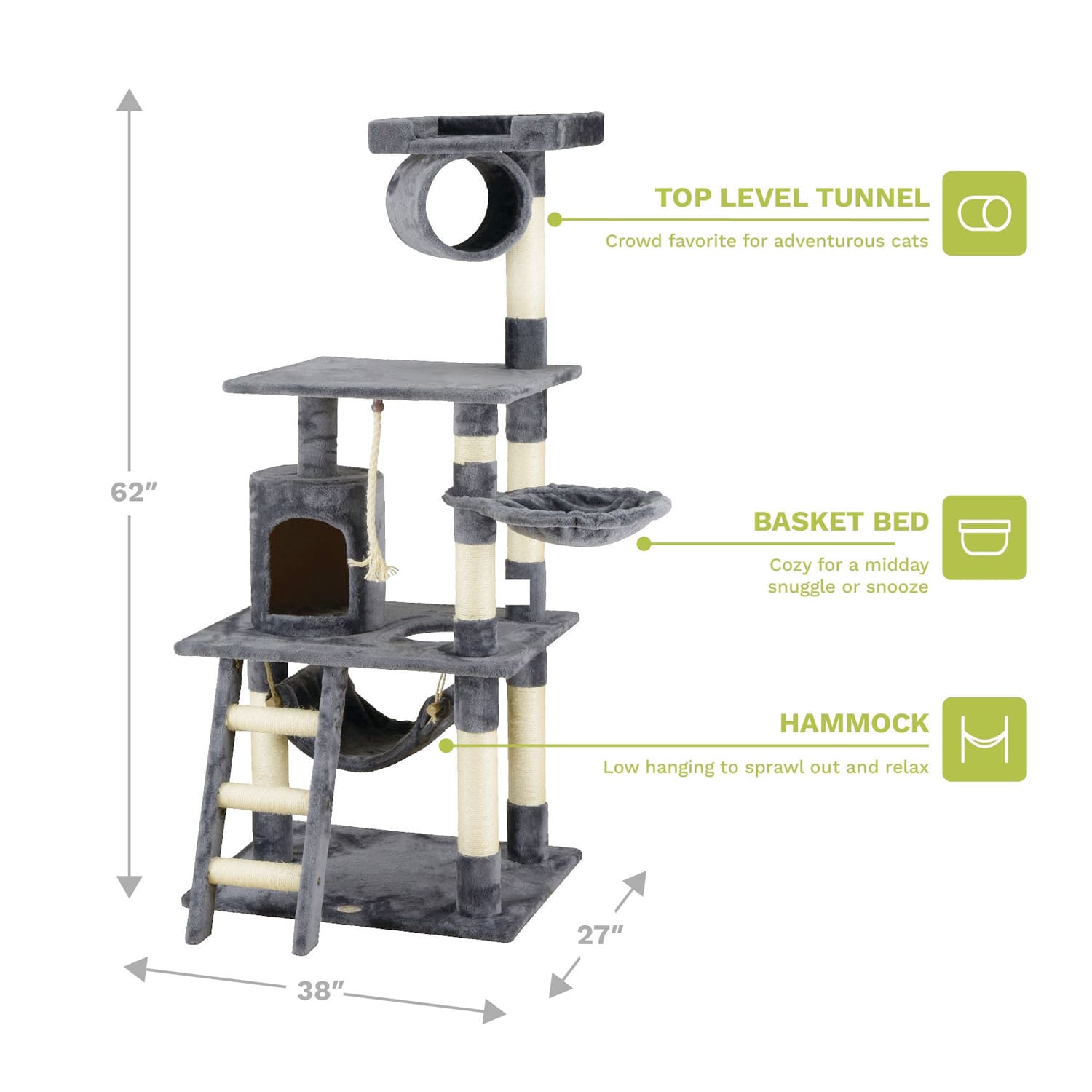 Go Pet Club 62 Classic Cat Tree
