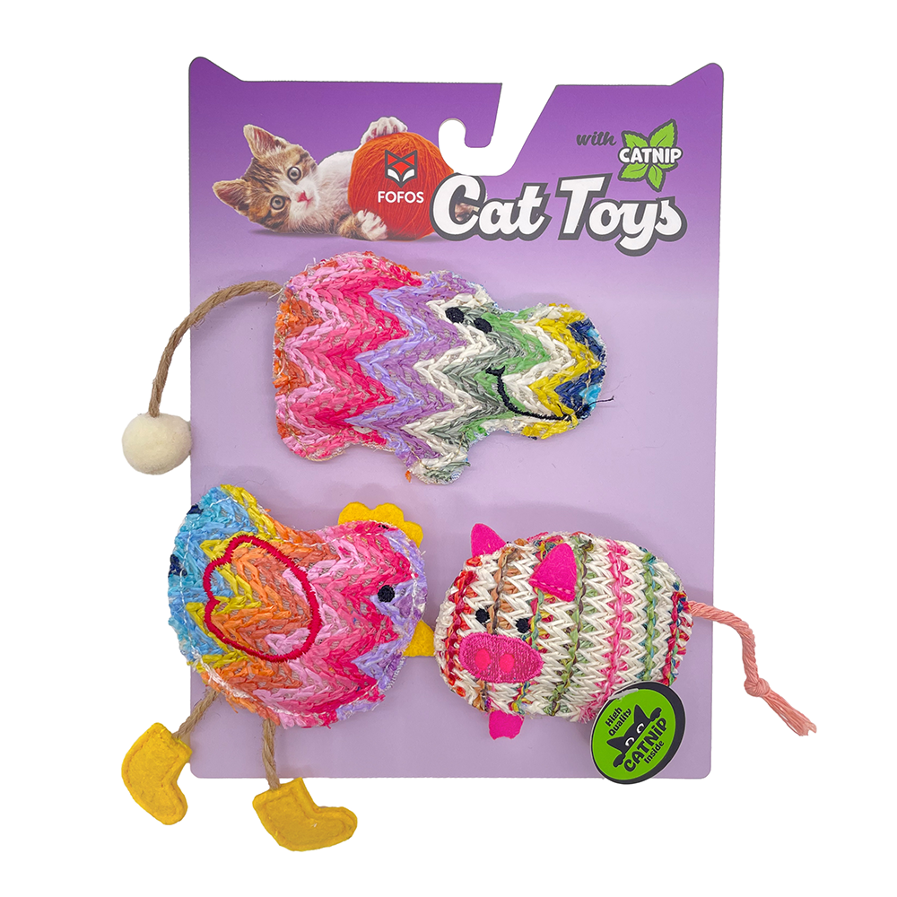 FOFOS Interactive Cat Toy 3pk