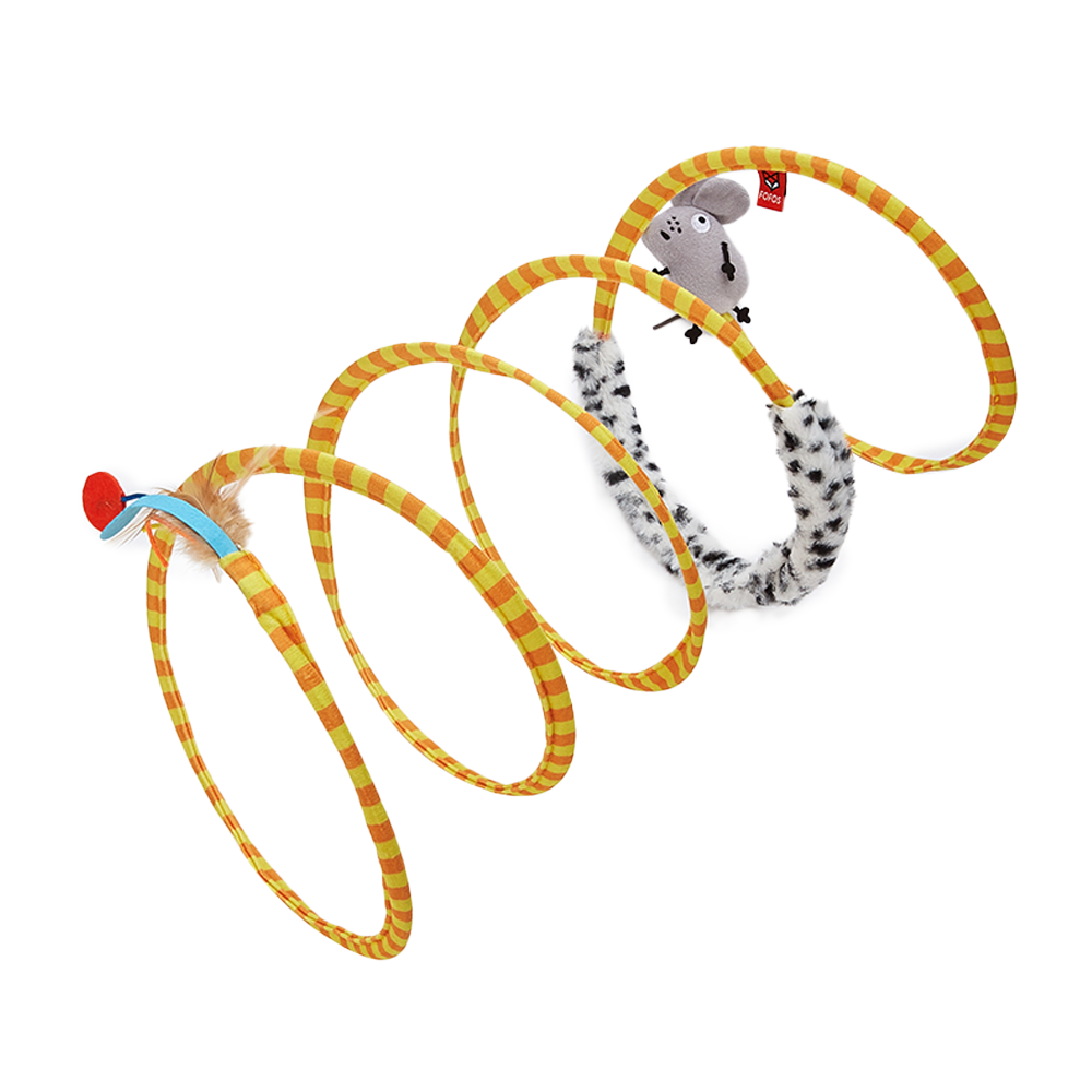 FOFOS Safari Spiral Tunnel Cat Toy