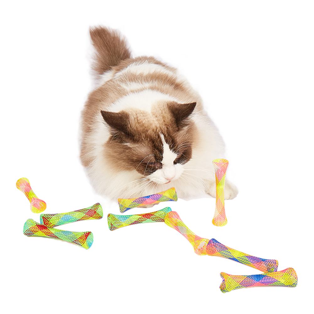 FOFOS Spring Tube Cat Toy 3pk
