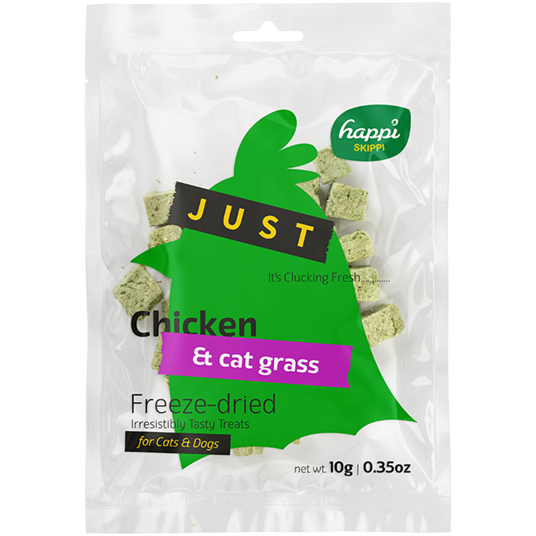 Happi Skippi Just Freeze-Dried Treat Chicken for Cats and Dogs 10g