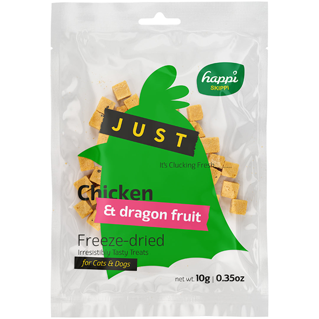 Happi Skippi Just Freeze-Dried Treat Chicken for Cats and Dogs 10g