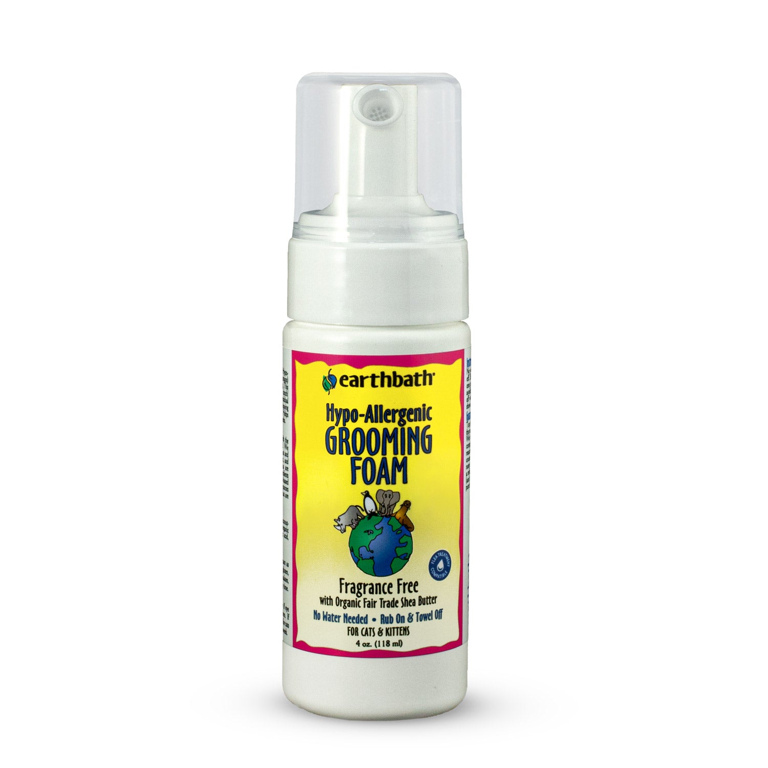 earthbath® Waterless Grooming Foam for Cats & Kittens - Earthbath Cat Uti Prevention For Kittens