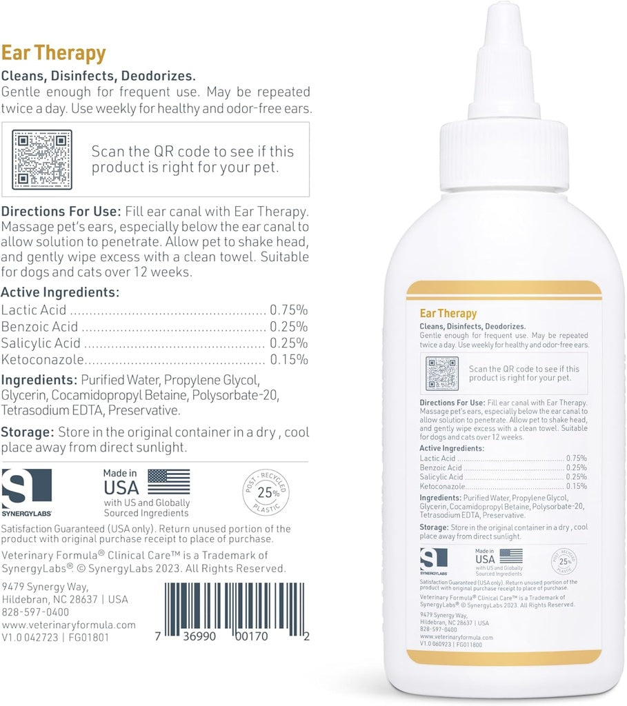 Synergy Lab Ear Therapy For Dog & Cat