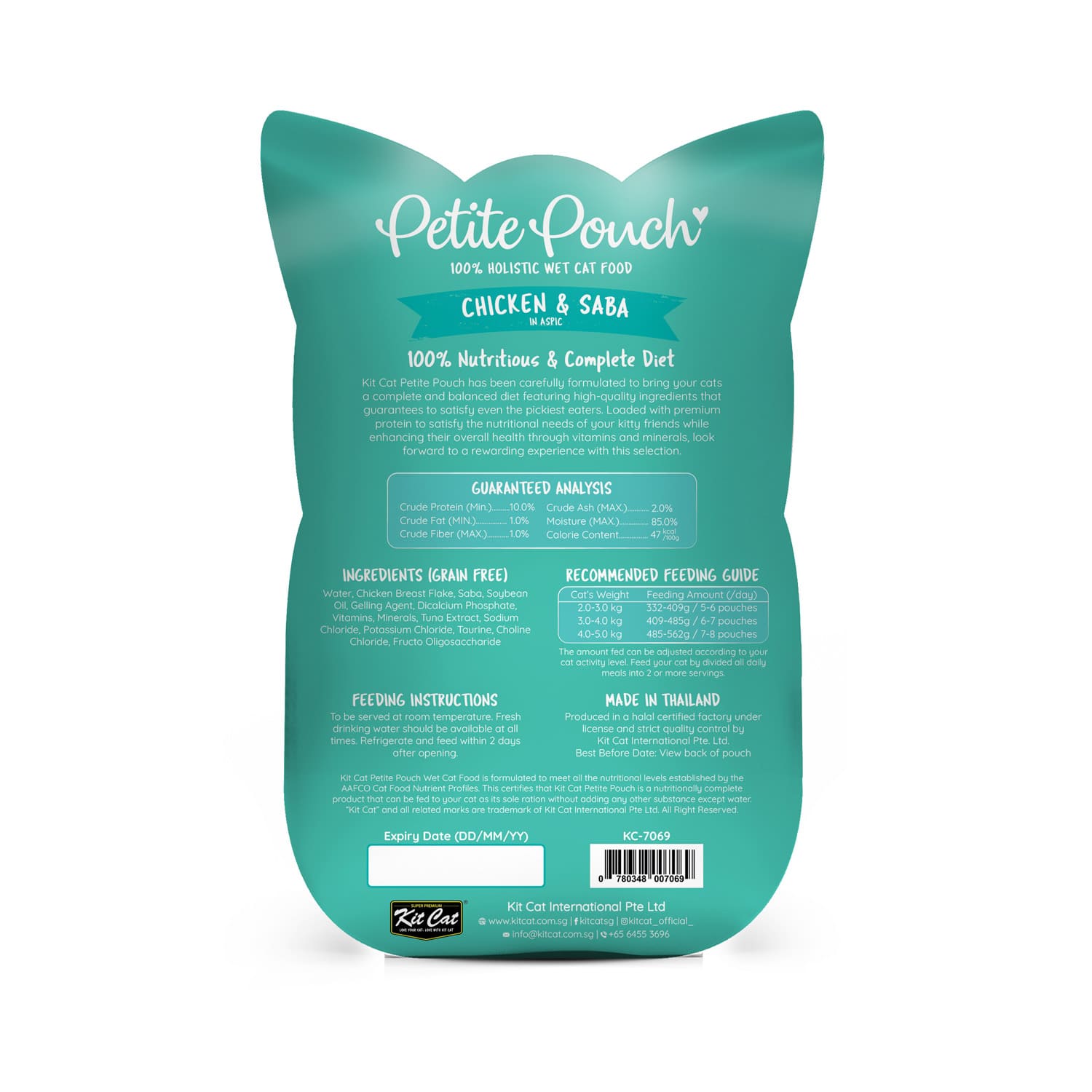 Kit Cat Petite Pouch Chicken & Saba