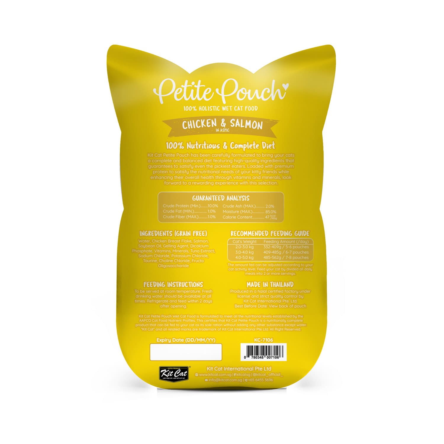 Kit Cat Petite Pouch Chicken & Salmon