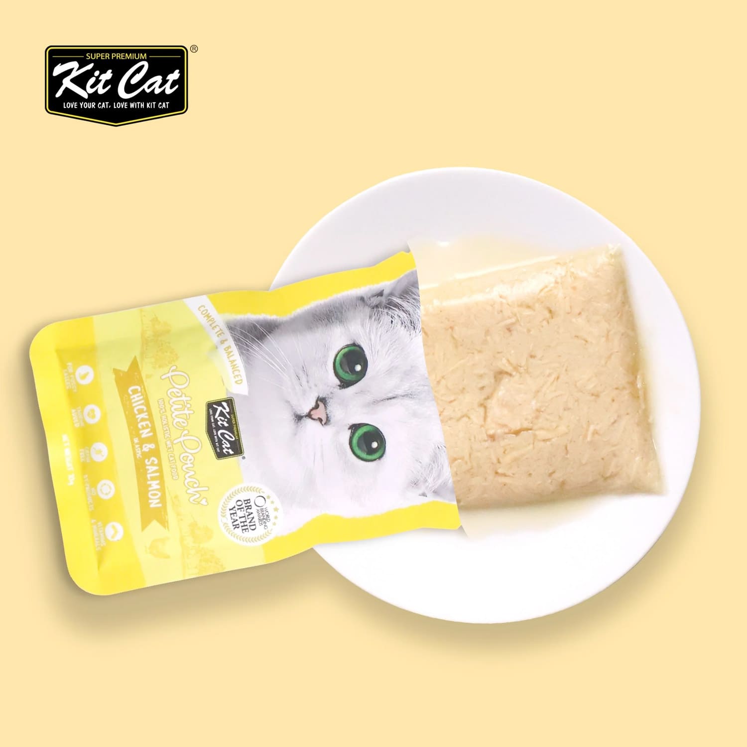 Kit Cat Petite Pouch Chicken & Salmon
