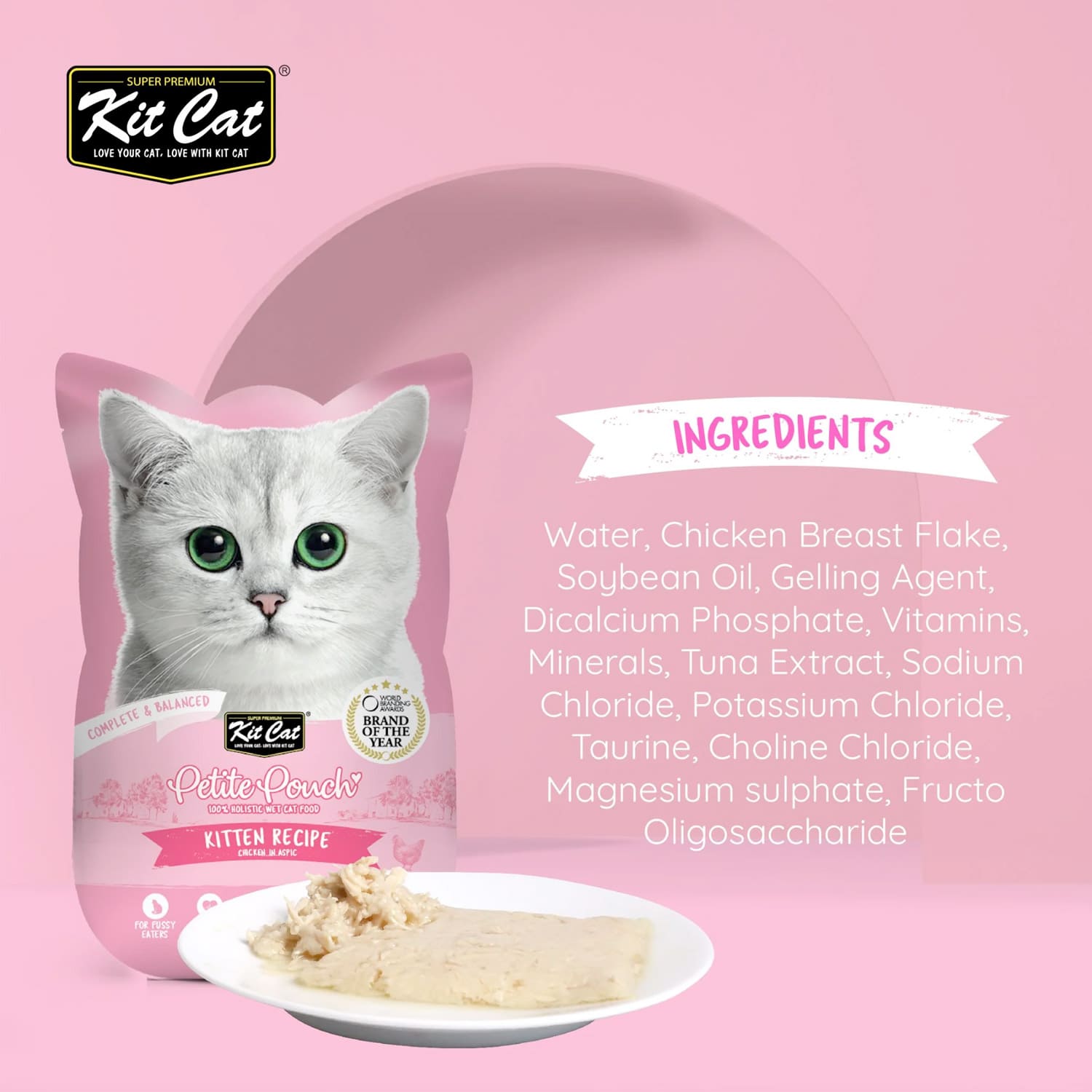 Kit Cat Petite Pouch Kitten Chicken