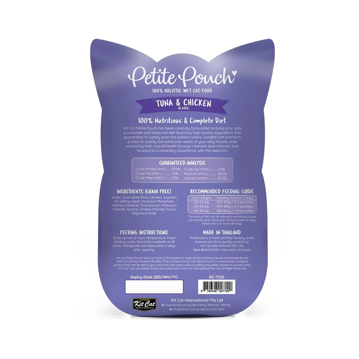 Kit Cat Petite Pouch Tuna & Chicken