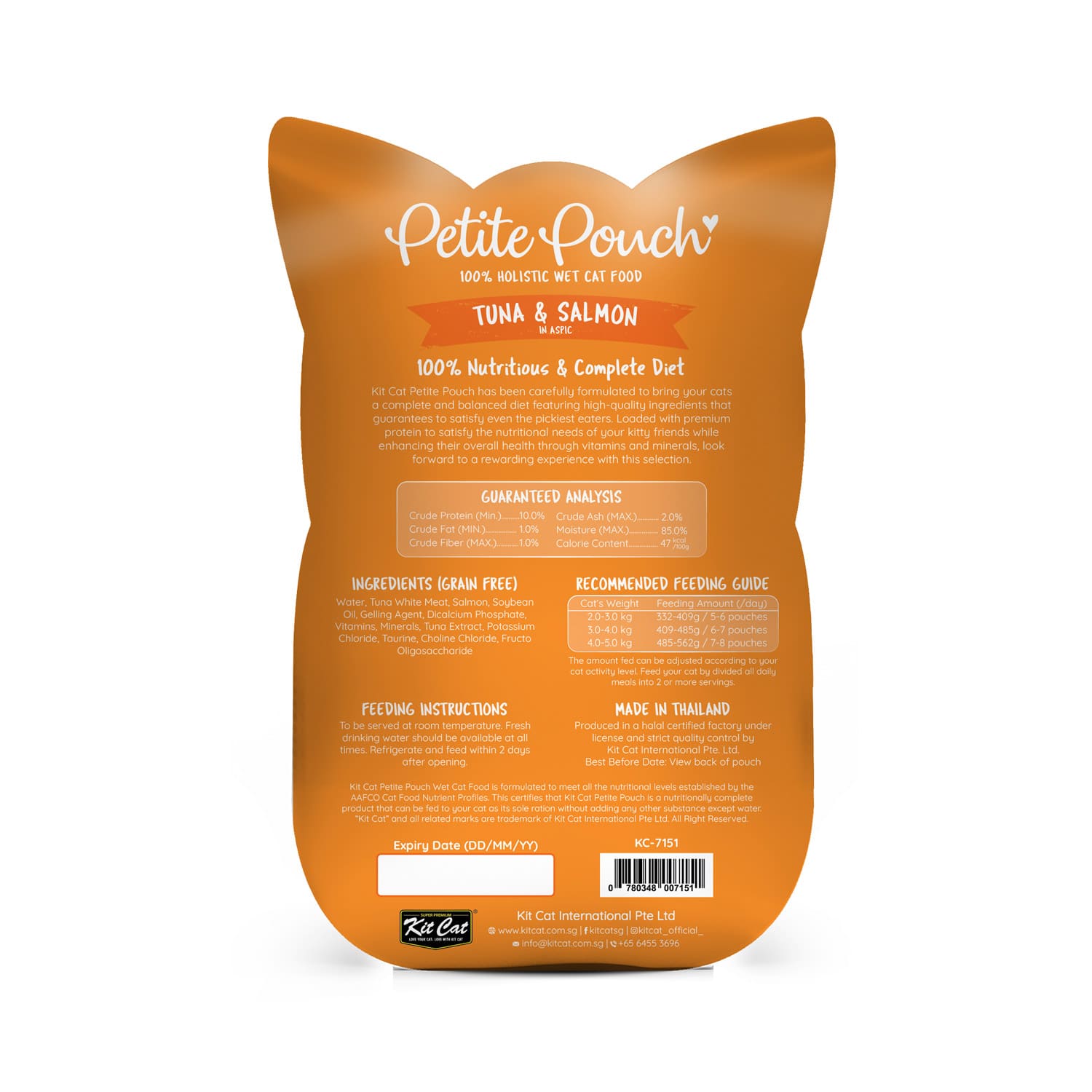 Kit Cat Petite Pouch Tuna & Salmon