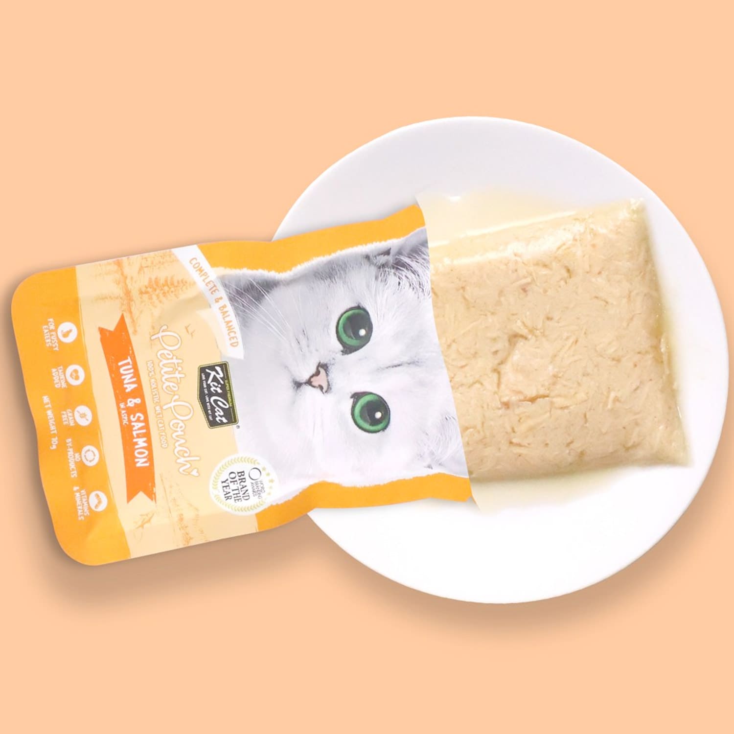 Kit Cat Petite Pouch Tuna & Salmon