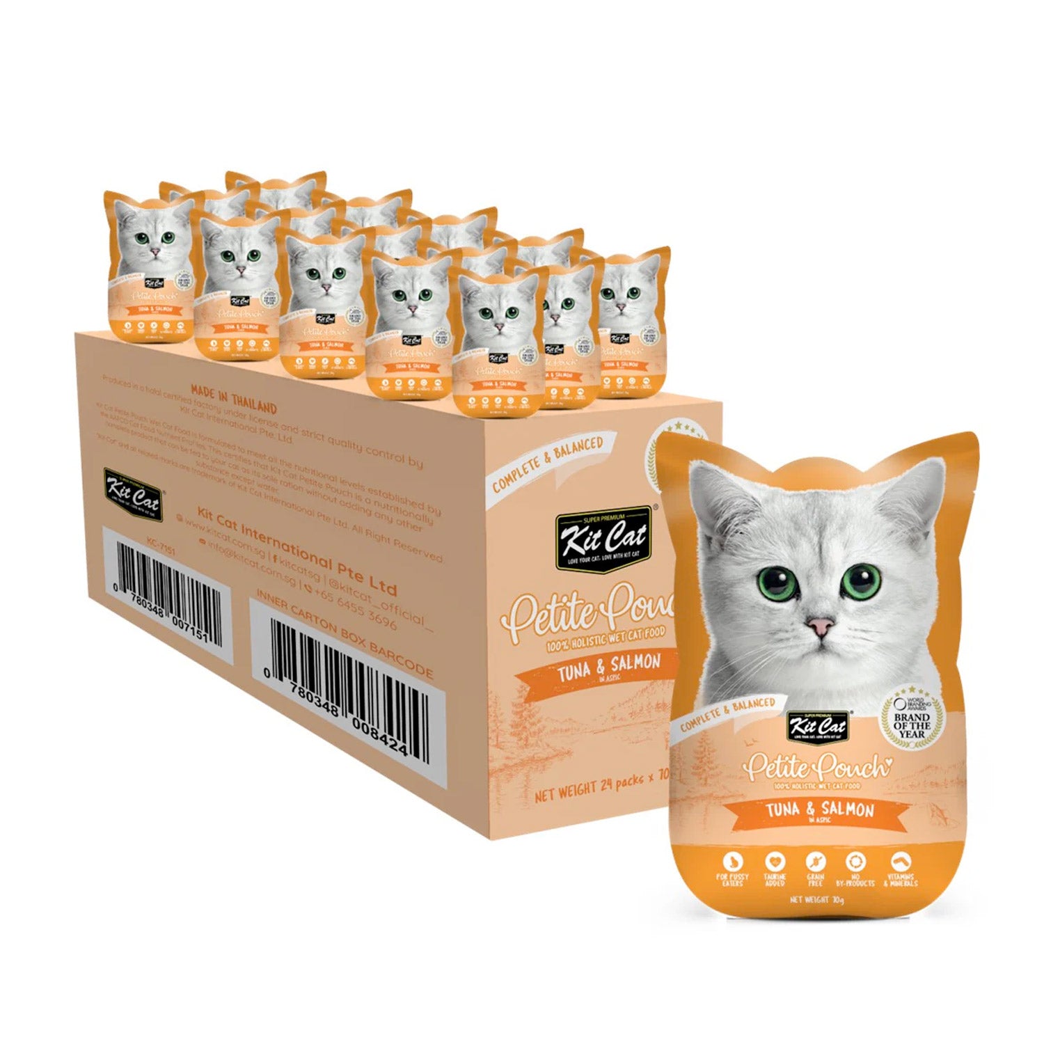 Kit Cat Petite Pouch Tuna & Salmon