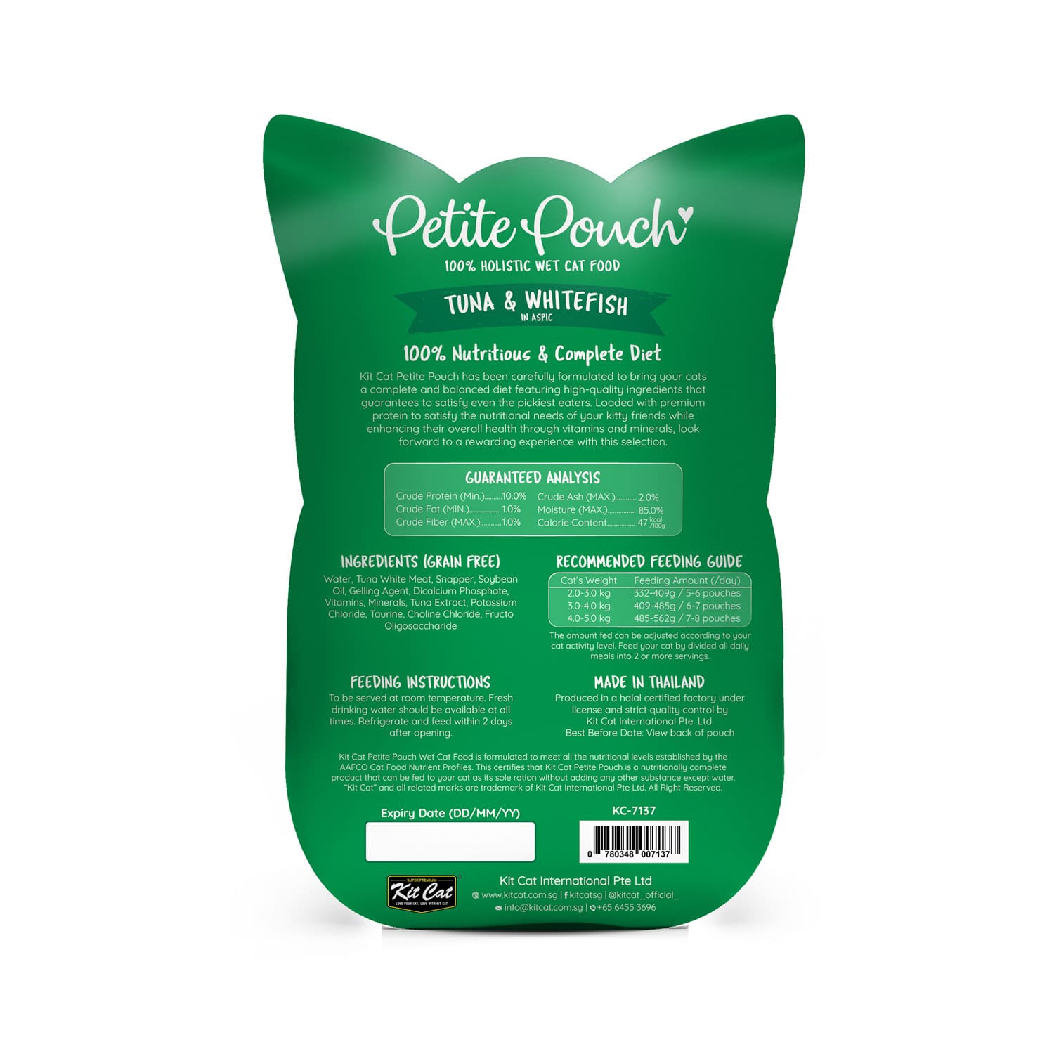Kit Cat Petite Pouch Tuna & Whitefish