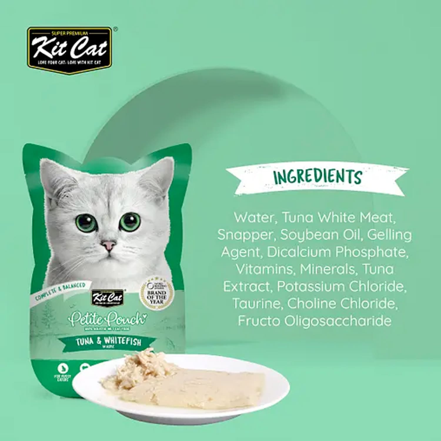 Kit Cat Petite Pouch Tuna & Whitefish