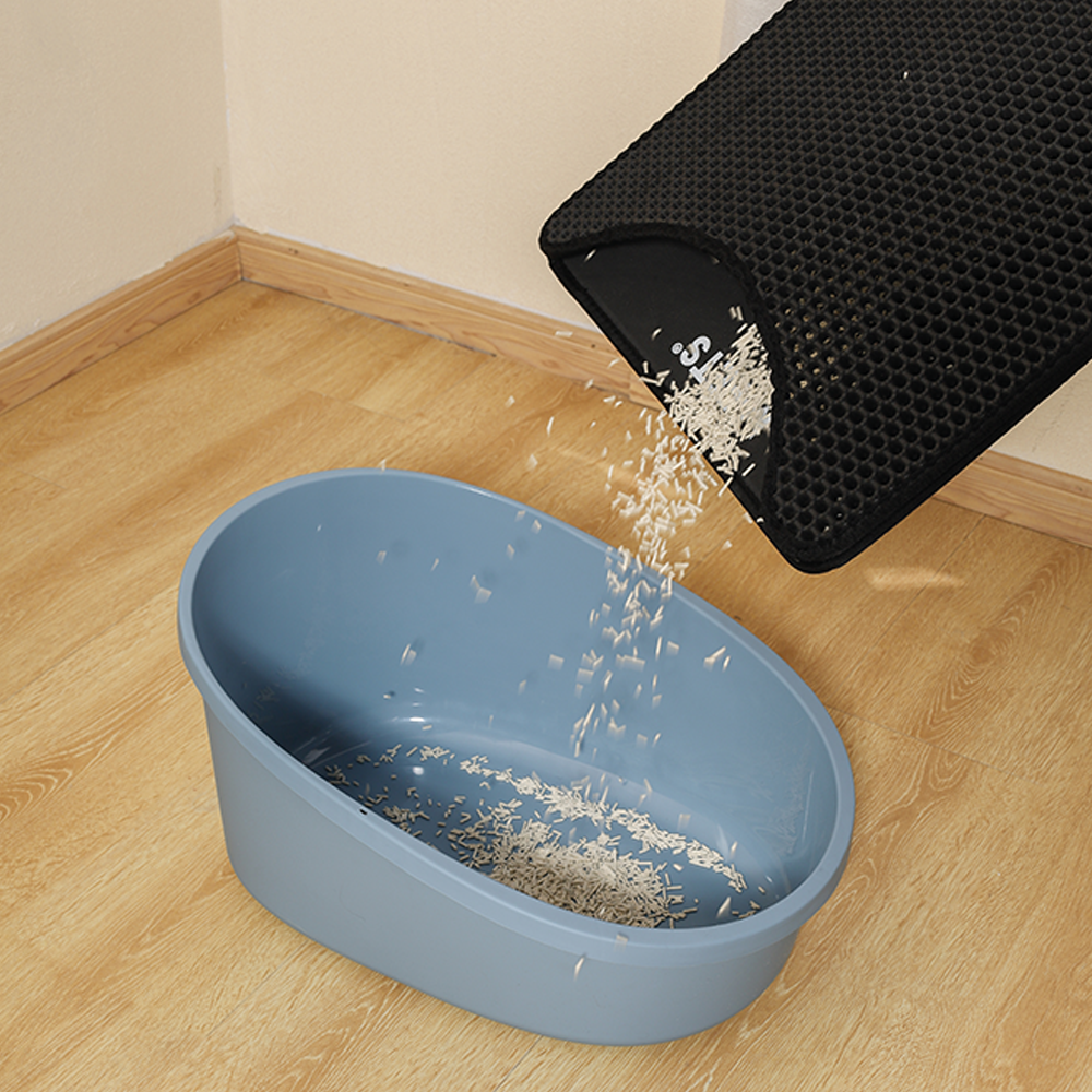Duplex Black Cat Litter Mat