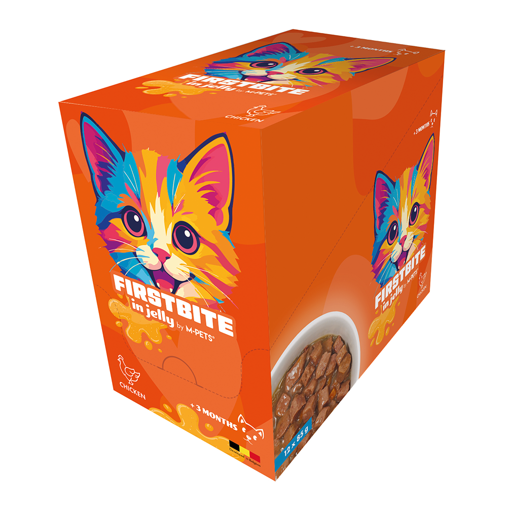 M-PETS Firstbite Chicken in Jelly Wet Food Pouches for Cats