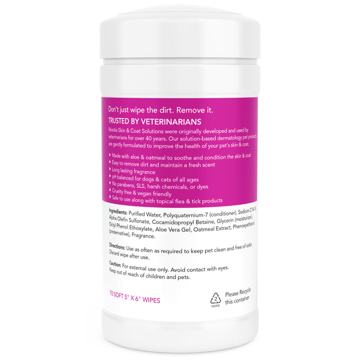 Nootie Waterless Shampoo Wipes (70 Sheets)
