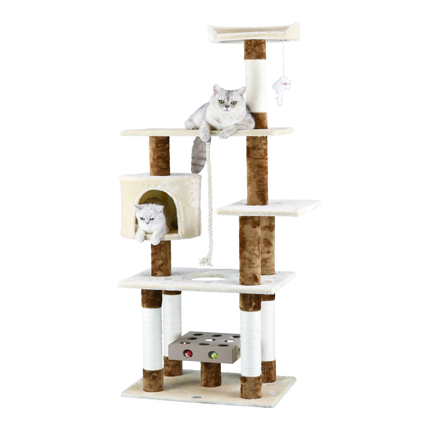 Go Pet Club 67 IQ Busy Box Cat Tree