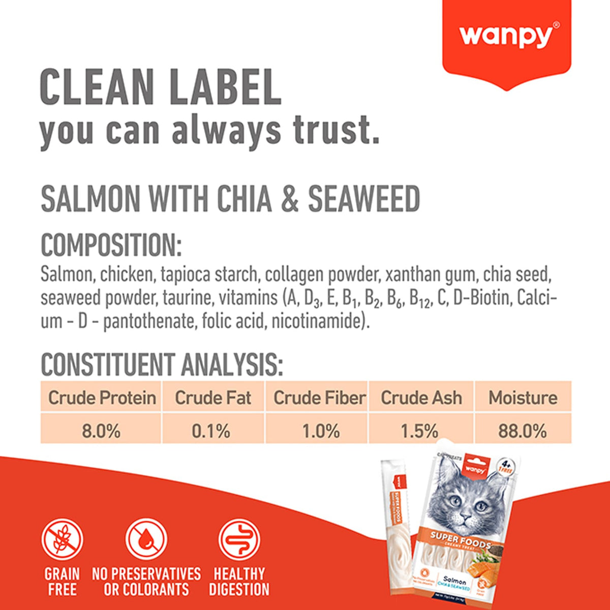 WANPY Superfoods Creamy Treat For Cat