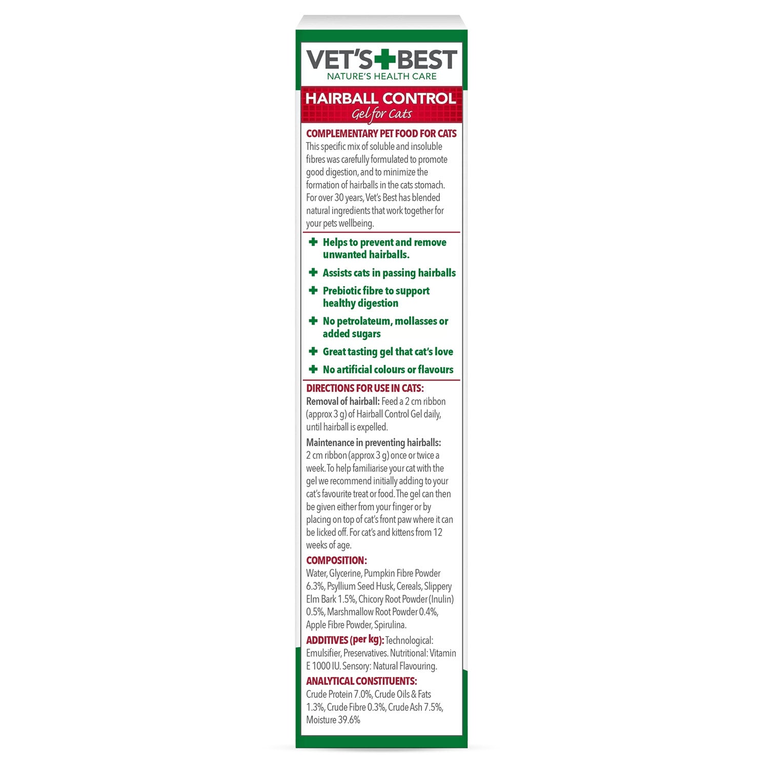 Vet’s Best Hairball Control Gel for Cats