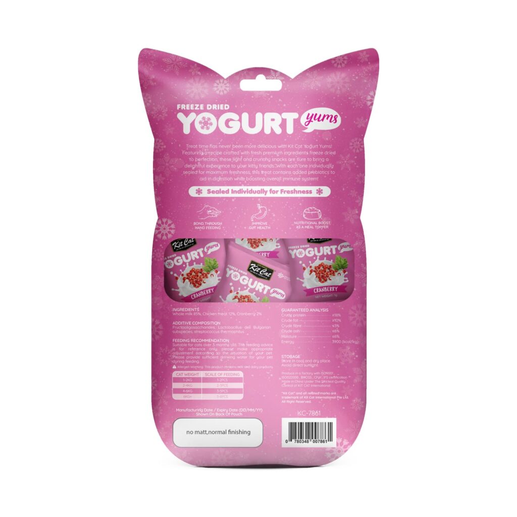 Kit Cat Freeze Dried Yogurt Yums – Cranberry
