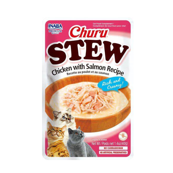 Inaba Churu Stew Chicken with Salmon Recipe