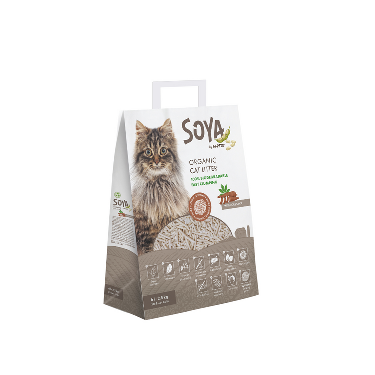 M-PETS Soya Organic Cat Litter 6L